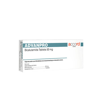 ADVANPRO Bicalutamida 50 mg caja con 28 Tabletas
