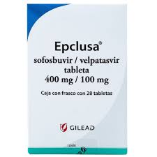 EPCLUSA 400 mg Sofosbuvir /100 mg Velpatasvir frasco c/28 tabletas